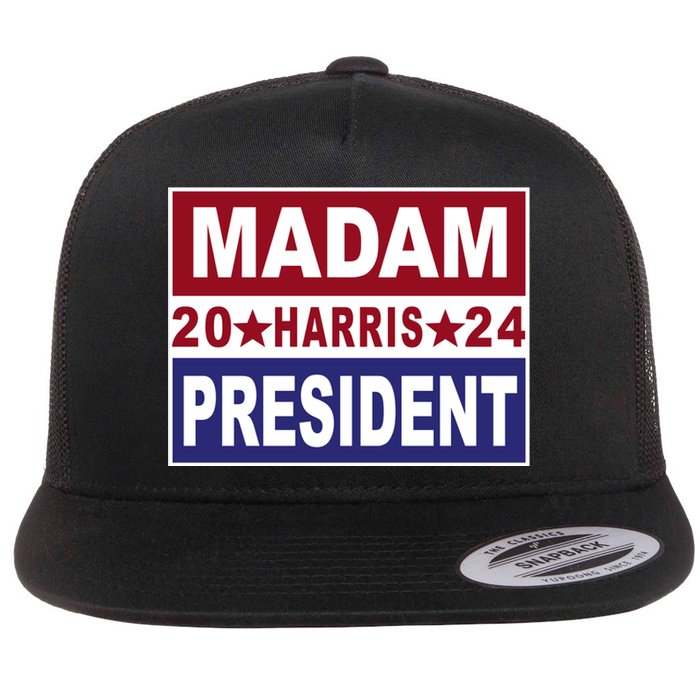 Madam President 2024 Flat Bill Trucker Hat