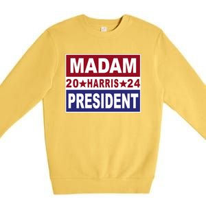 Madam President 2024 Patriotic Print Premium Crewneck Sweatshirt