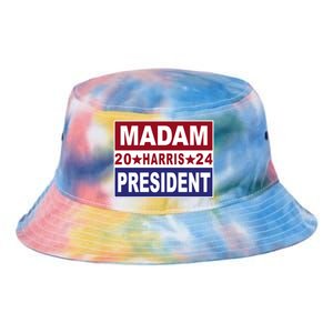 Madam President 2024 Patriotic Print Tie Dye Newport Bucket Hat