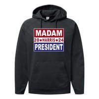 Madam President 2024 Patriotic Print Performance Fleece Hoodie