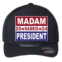 Madam President 2024 Patriotic Print Flexfit Unipanel Trucker Cap