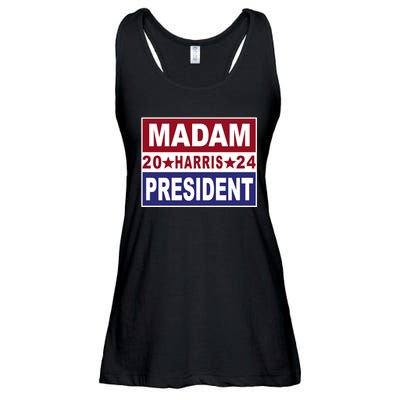 Madam President 2024 Patriotic Print Ladies Essential Flowy Tank