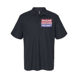 Madam President 2024 Patriotic Print Softstyle Adult Sport Polo