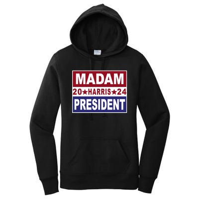 Madam President 2024 Patriotic Print Women's Pullover Hoodie