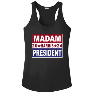 Madam President 2024 Patriotic Print Ladies PosiCharge Competitor Racerback Tank