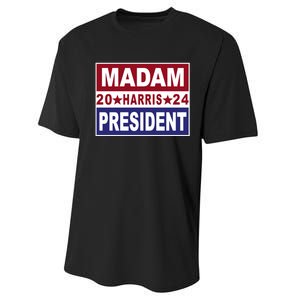 Madam President 2024 Patriotic Print Performance Sprint T-Shirt