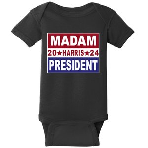 Madam President 2024 Patriotic Print Baby Bodysuit