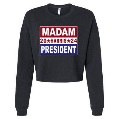 Madam President 2024 Patriotic Print Cropped Pullover Crew