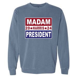 Madam President 2024 Patriotic Print Garment-Dyed Sweatshirt