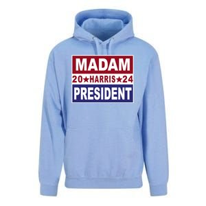 Madam President 2024 Patriotic Print Unisex Surf Hoodie