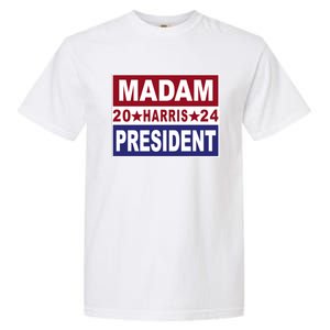 Madam President 2024 Patriotic Print Garment-Dyed Heavyweight T-Shirt