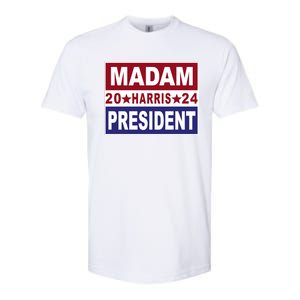 Madam President 2024 Patriotic Print Softstyle CVC T-Shirt