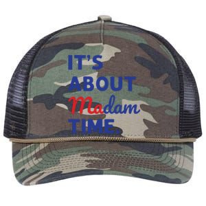 Madam President 2024 Its About Madam Time Retro Rope Trucker Hat Cap