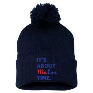 Madam President 2024 Its About Madam Time Pom Pom 12in Knit Beanie