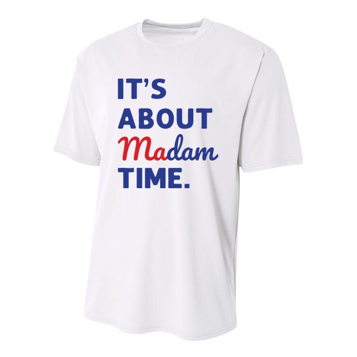 Madam President 2024 Its About Madam Time Youth Performance Sprint T-Shirt