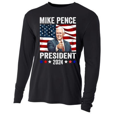 Mike Pence 2024 American Presidential Election 2024 USA Cooling Performance Long Sleeve Crew