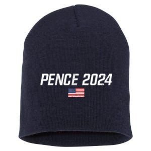 Mike Pence 2024 For President Mike Pence 2024 Short Acrylic Beanie