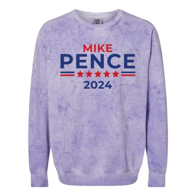 Mike Pence 2024 American Presidential Election 2024 USA Colorblast Crewneck Sweatshirt