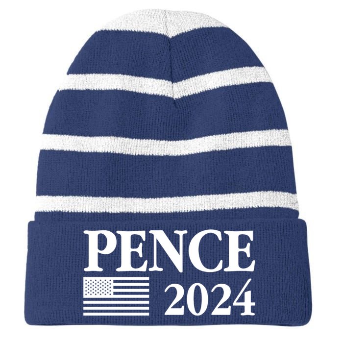 Mike Pence 2024 Striped Beanie with Solid Band