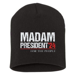 Madam President 2024 Feminist Women Vice President Short Acrylic Beanie