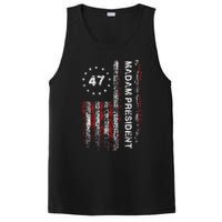 Madam President 47 2024 Us Flag Vintage Harris 2024 PosiCharge Competitor Tank