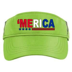 Merica Patriotic 4th Of July Adult Drive Performance Visor