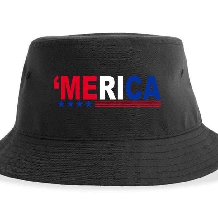 Merica Patriotic 4th Of July Sustainable Bucket Hat