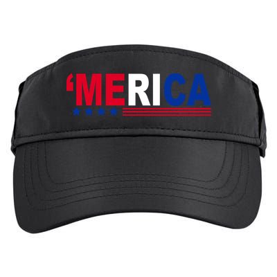 Merica Patriotic 4th Of July Adult Drive Performance Visor