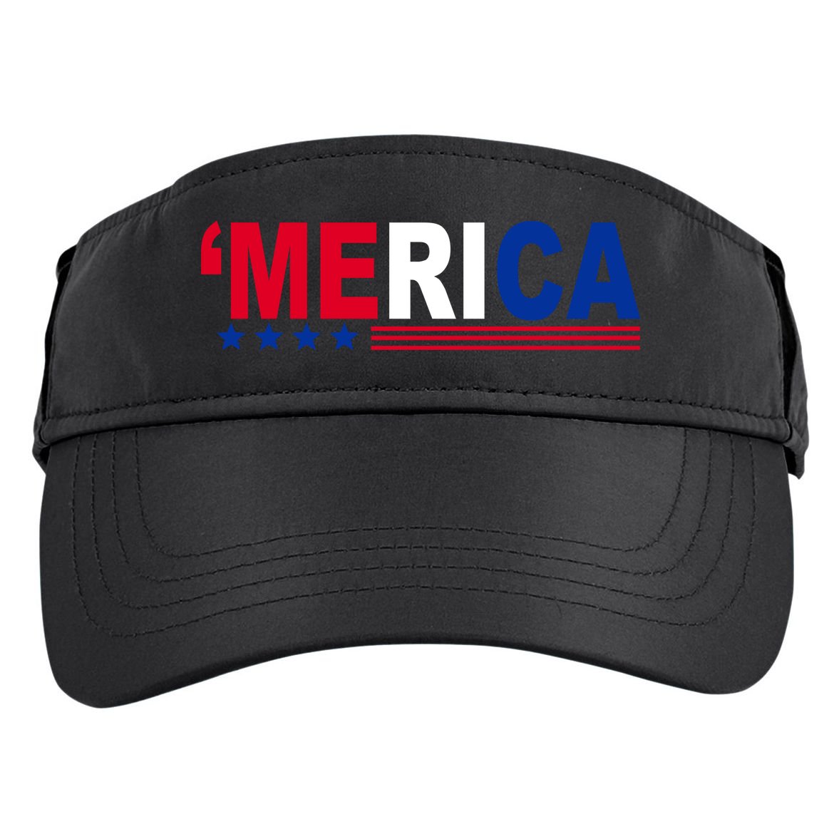 Merica Patriotic 4th Of July Adult Drive Performance Visor