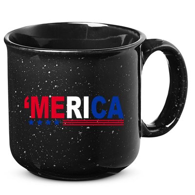 Merica Patriotic 4th Of July 15oz Campfire Ceramic Mug