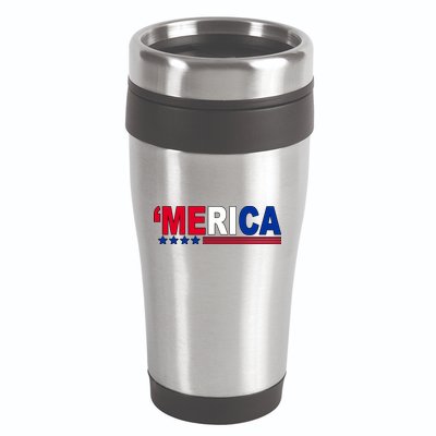 Merica Patriotic 4th Of July 16oz Travel Tumbler