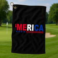 Merica Patriotic 4th Of July Golf Towel
