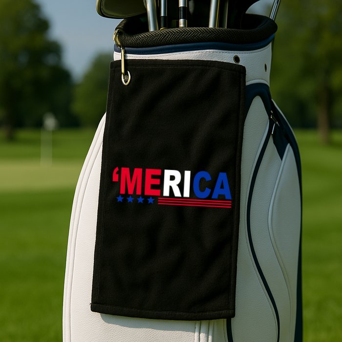 Merica Patriotic 4th Of July Golf Towel