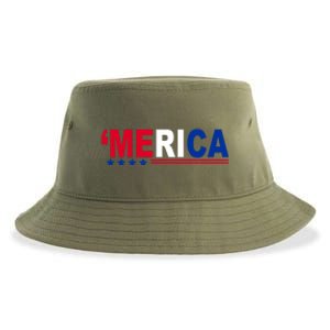 Merica Patriotic 4th Of July Sustainable Bucket Hat