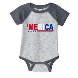 Merica Patriotic 4th Of July Infant Baby Jersey Bodysuit