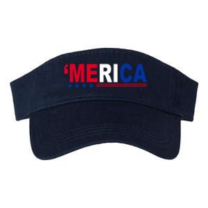 Merica Patriotic 4th Of July Valucap Bio-Washed Visor