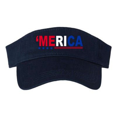 Merica Patriotic 4th Of July Valucap Bio-Washed Visor