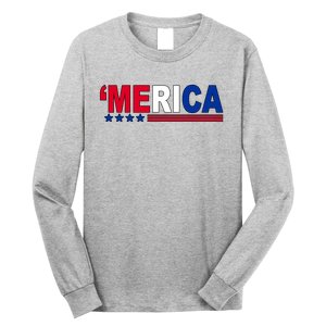 Merica Patriotic 4th Of July Long Sleeve Shirt