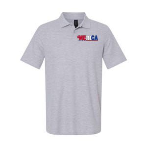 Merica Patriotic 4th Of July Softstyle Adult Sport Polo