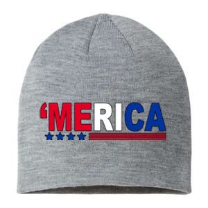 Merica Patriotic 4th Of July Sustainable Beanie