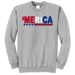 Merica Patriotic 4th Of July Tall Sweatshirt