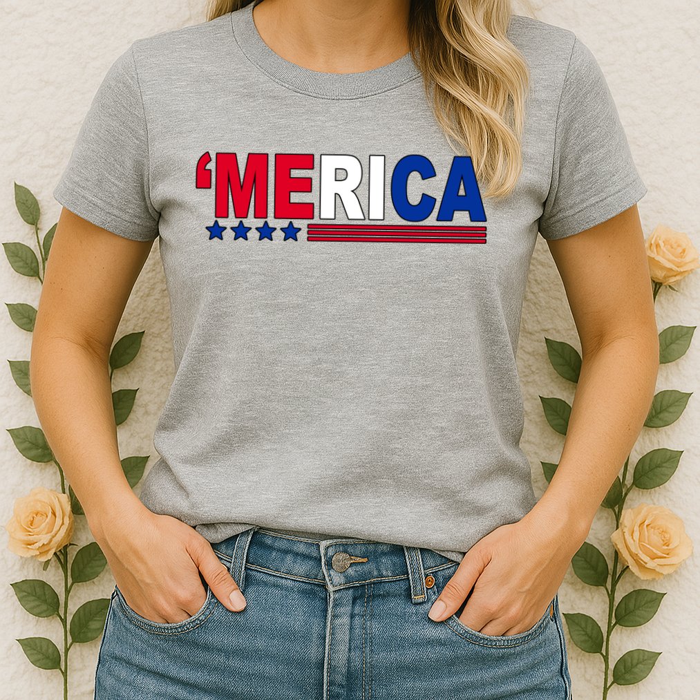 Merica Patriotic 4th Of July Womens T-Shirt