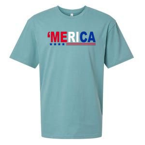 Merica Patriotic 4th Of July Sueded Cloud Jersey T-Shirt