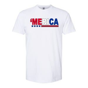 Merica Patriotic 4th Of July Softstyle CVC T-Shirt