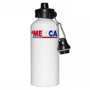 Merica Patriotic 4th Of July Aluminum Water Bottle