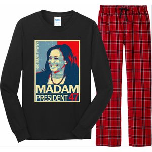 Madam President 47th President Vote Kamala Harris 2024 Long Sleeve Pajama Set