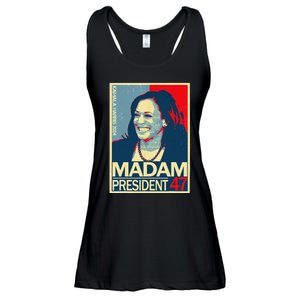 Madam President 47th President Vote Kamala Harris 2024 Ladies Essential Flowy Tank