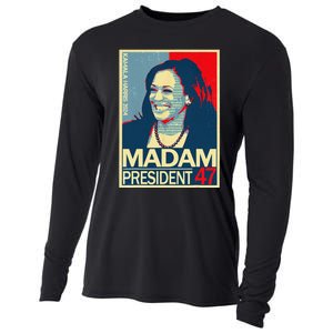 Madam President 47th President Vote Kamala Harris 2024 Cooling Performance Long Sleeve Crew