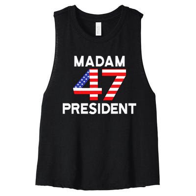 Madam President 47 Women's Racerback Cropped Tank