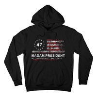 Madam President 47 2024 Us Flag Vintage Hoodie